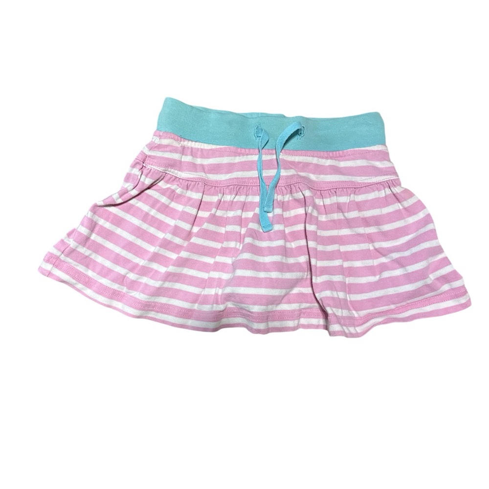 Mini Boden Pink and White Striped Skort Size 2-3Y